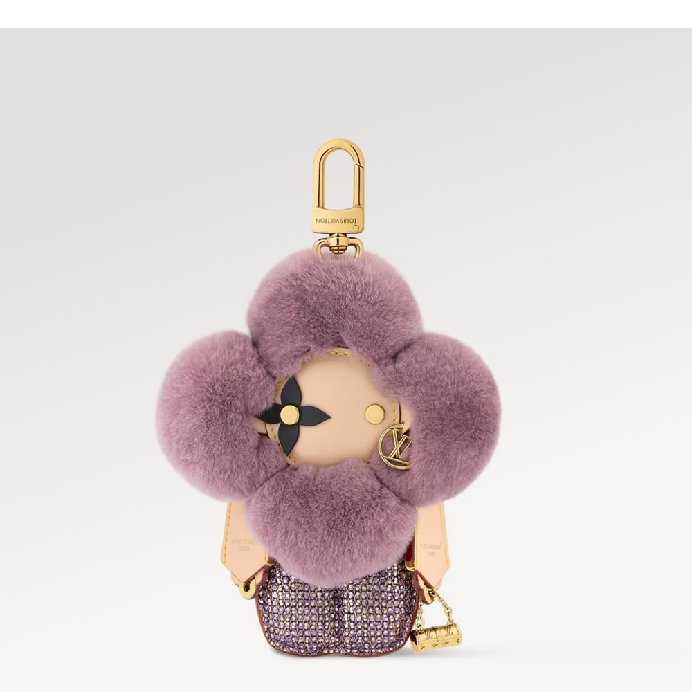 🔥SOLD🔥Louis Vuitton Sparkling Purple VIVIENNE BAG CHARM SOLD OUT! RARE HTF
